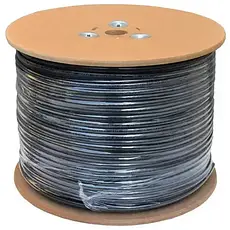 Кабель UTP Omega, Cat.5e, 2 пари, 0,48 мм, Cu, Ø 4.5 мм, зовнішній із тросом, 305 м, фото 4