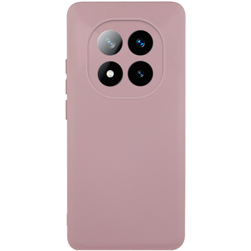 Чохол Silicone Cover Lakshmi Full Camera (AA) для Xiaomi Redmi Note 14 Pro+ 5G | Мікрофібра Рожевий / Pink Sand