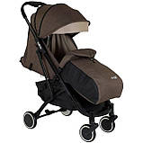 Дитяча прогулянкова коляска (рама алюмінієва, телескопічна ручка) JOY Vittoria 71055 Коричневий льон, фото 3