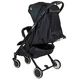 Дитяча прогулянкова коляска (рама алюмінієва, телескопічна ручка) JOY Vittoria 30883 Темно-зелений льон, фото 3