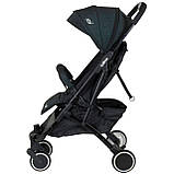 Дитяча прогулянкова коляска (рама алюмінієва, телескопічна ручка) JOY Vittoria 30883 Темно-зелений льон, фото 6