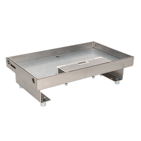 Кришка для лючка в підлогу на 6 розеток K45 нержавіюча сталь 187х226 мм KF670/8