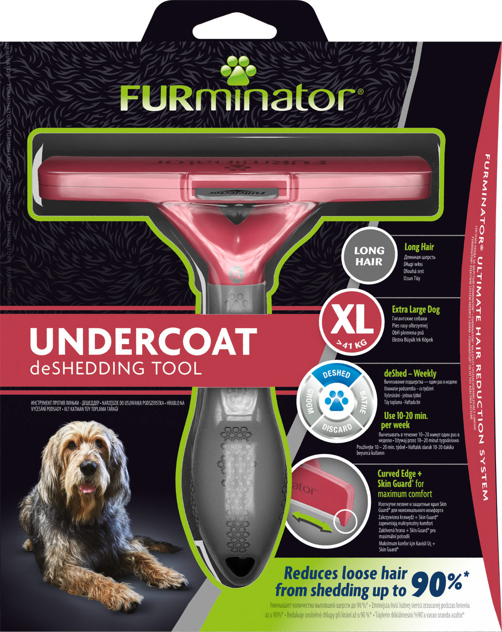 Фурмінатор FURminator для собак гігантських пород з довгою шерстю, фото 1