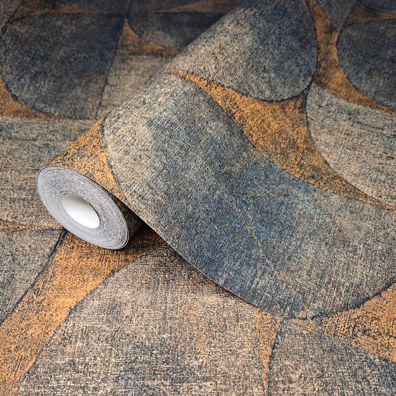 Шпалери вінілові 10.05 × 1.06 м Marburg 32872, коричневі для спальні, вітальні, кабінету, передпокою, фото 1