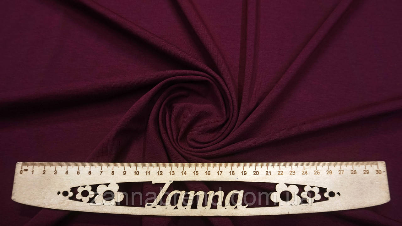 Тканина стрейч-кулір (Супрем) колір марсала (щільність 190 г/м2), фото 1