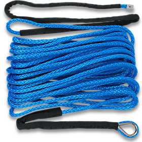 Синтетичний трос на лебідку 26000lbs (12000кг 12мм.28м) кевларовий