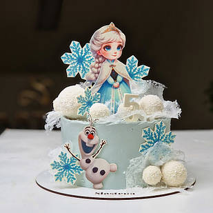 Дитячий Торт Frozen (кремовий без мастики)