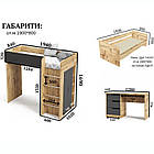 Ліжко горище для двох, двоярусне ліжко кімната для дітей і підлітків 1900х800/900 Сакура, фото 2