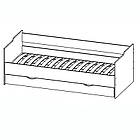 Ліжко горище для двох, двоярусне ліжко кімната для дітей і підлітків 1900х800/900 Сакура, фото 4