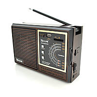 Радіоприймач GOLON RX9933UAR, 6W, AM/FM радіо, Входи microSD, USB, живлення від 220+АКБ+4*LR20, корпус