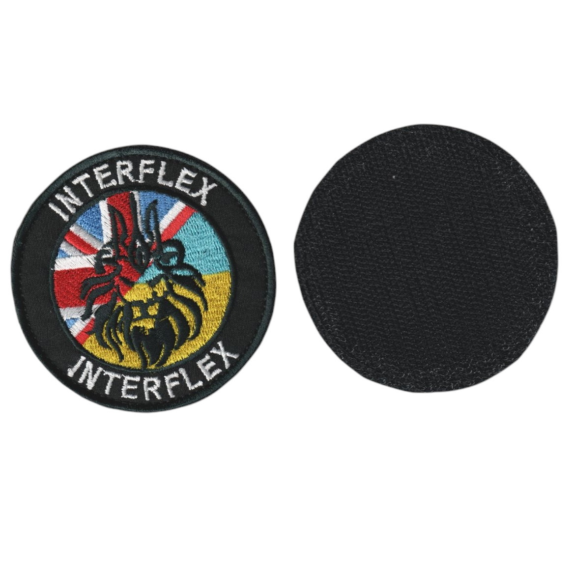 Шеврон військовий / армійський, інтерфлекс, на чорному, ЗСУ, діаметр  8 см, фото 1