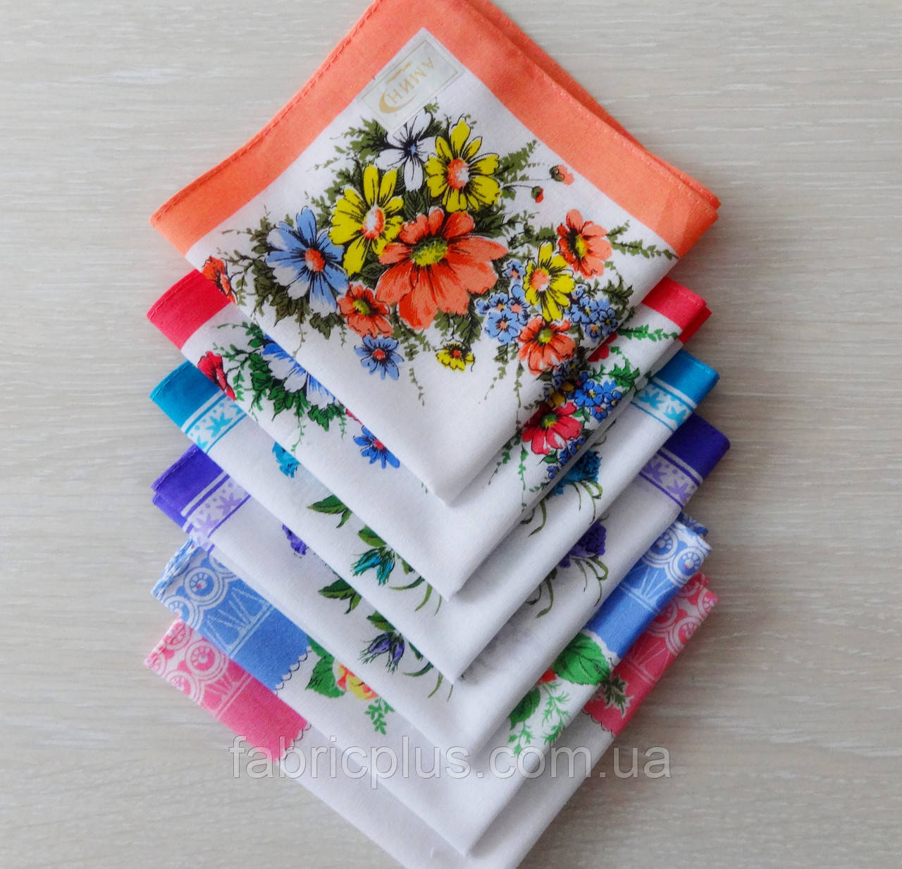Носова хустка жіноча (28х28 см) cotton Китай, колір в асортименті