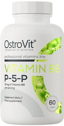 Вітамін B6 P-5-P OstroVit Vitamin B6 P-5-P 60 caps, фото 3