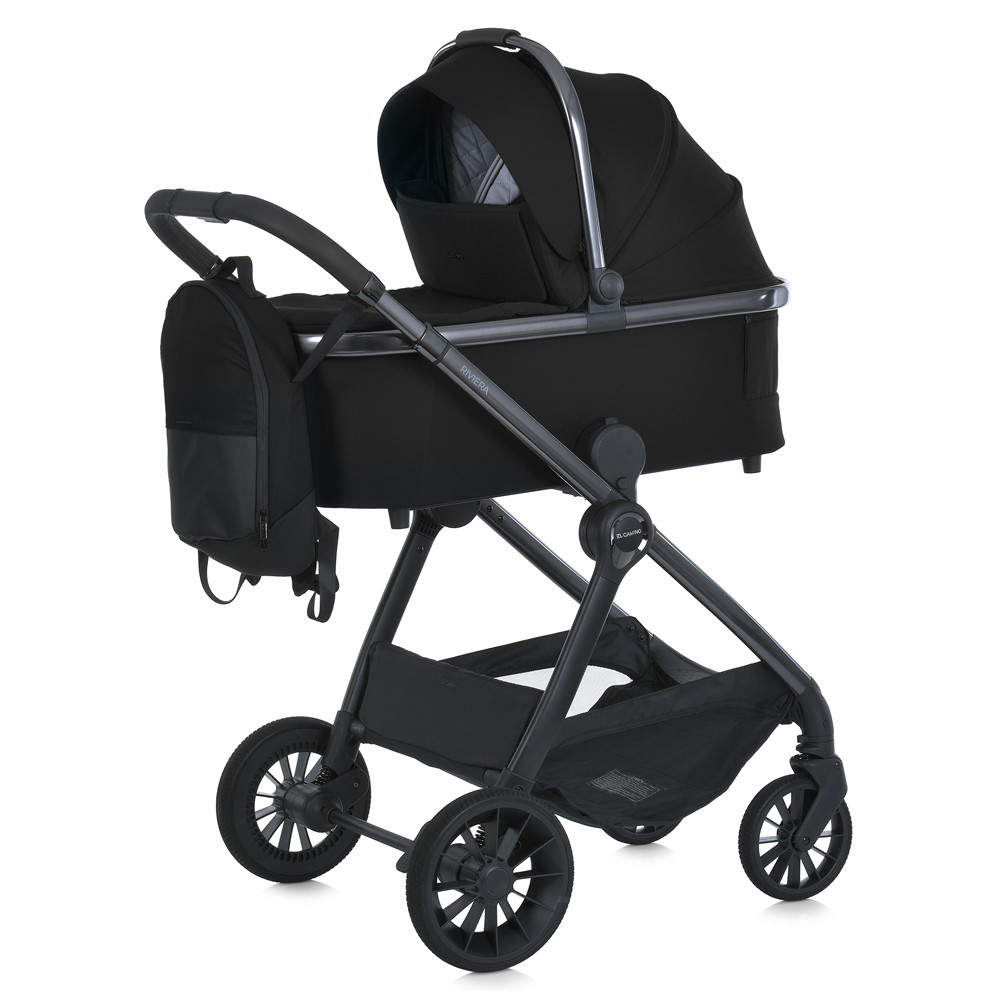 Універсальний візочок 2в1 El Camino RIVIERA ME 1183 Jet Black Чорна