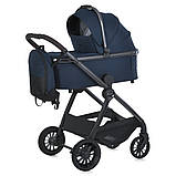 Універсальний візочок 2в1 El Camino RIVIERA ME 1183 Iris Blue Синя, фото 2