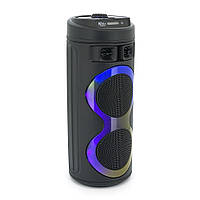 Акустична система з підсвіткою ZQS6220, 2*10W, вбудований акум 3000mAh, живлення від USB-кабелю, Black, Box