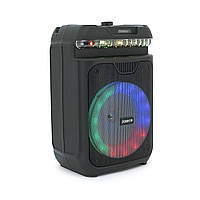 Акустична система з підсвіткою ZQS8139, 15W, вбудований акум 3600mAh, живлення від USB-кабелю, Black, Box
