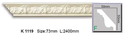 Карниз з орнаментом поліуретановий Harmony K 1119
