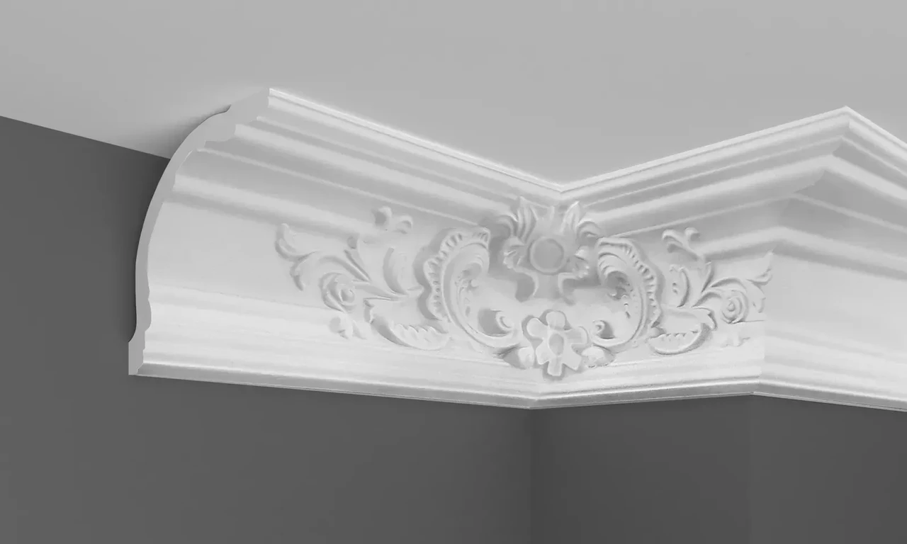 Карниз поліуретановий з орнаментом Gaudi Decor C 1091, фото 1