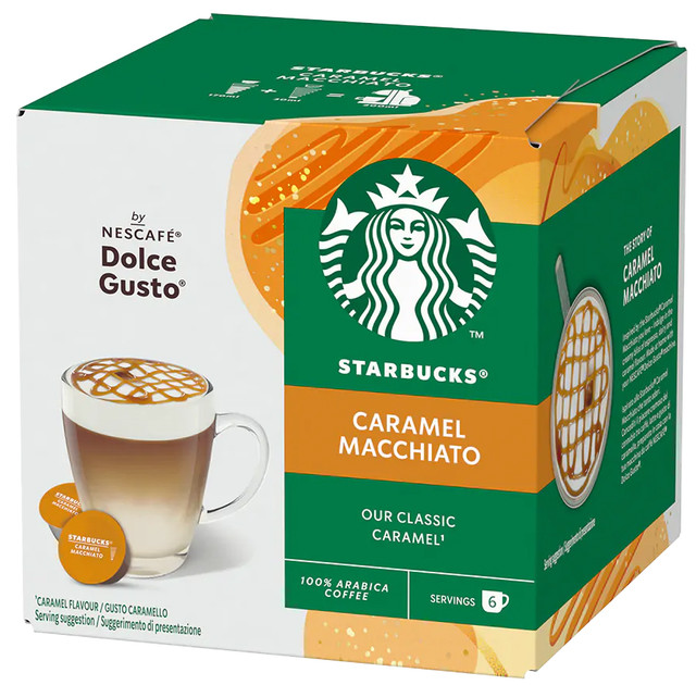 Кава в капсулах Nescafe Dolce Gusto "Starbucks" Карамельний Макіато 12 шт.