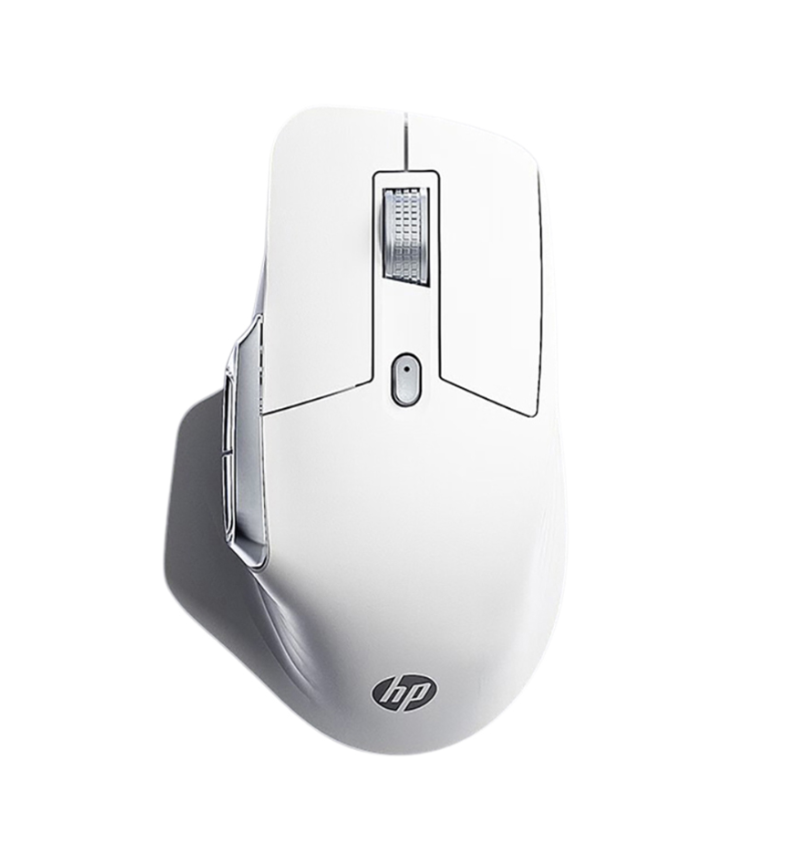 Бездротова мишка HP Professor 1 біла: 3 режими підключення (USB, Bluetooth, 2.4ГГц) / 4000 DPI