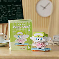 Конструктор блоковий дитячий Meow Woof пес песик собака собачка Серфер