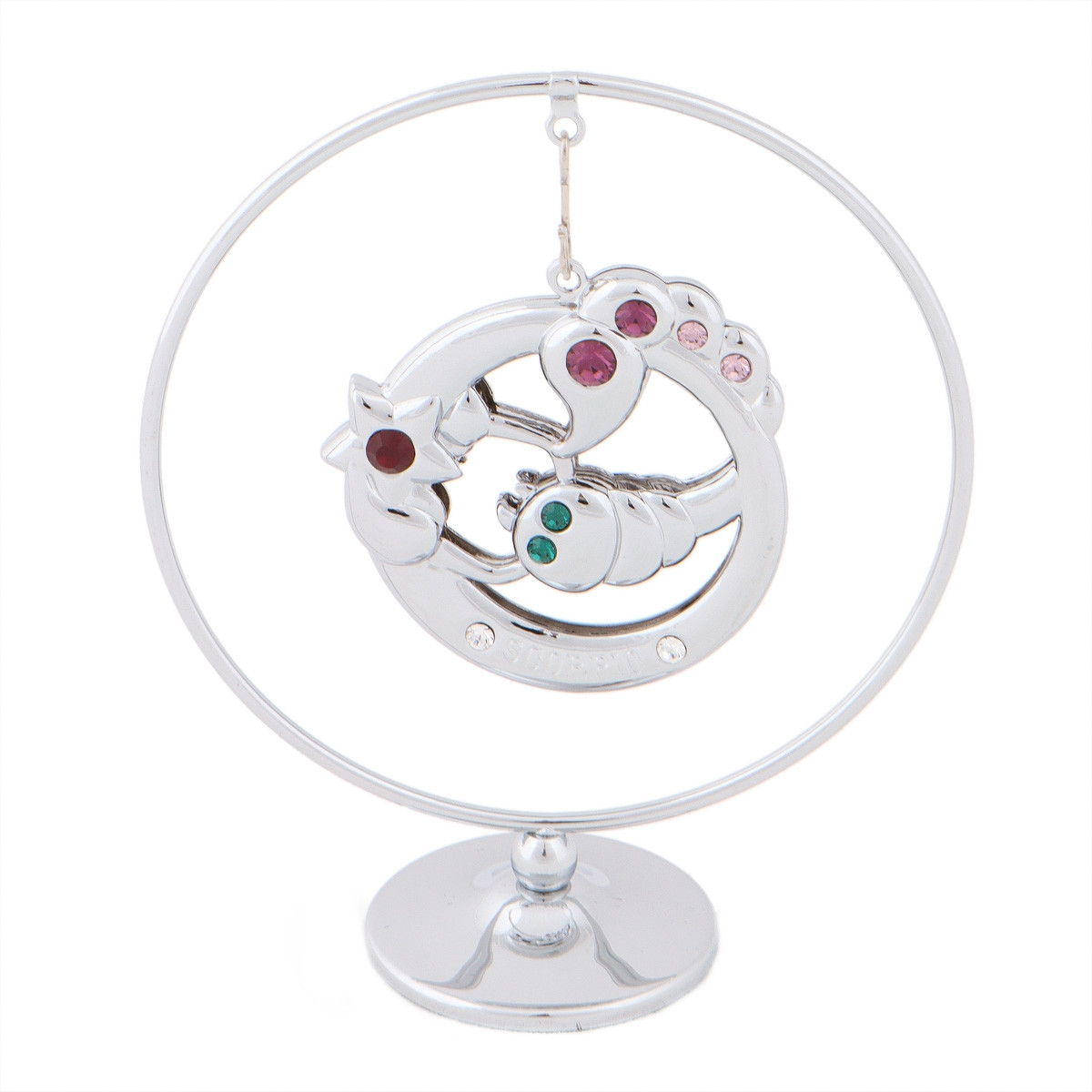 Фігурка Crystocraft зі стразами Swarovski знак зодіак Скорпіон 8х7 см 0456-105/GA-SL