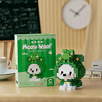 Конструктор блоковий дитячий Meow Woof пес песик собака собачка Жабка