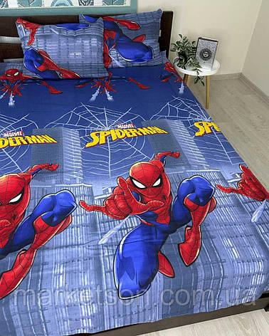 Дитяча полуторна постільна білизна бавовна Спайдер, фото 1
