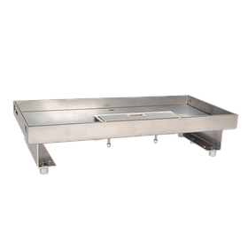 Кришка для лючка в підлогу на 8 розеток K45 нержавіюча сталь 187х283 мм KF870/8