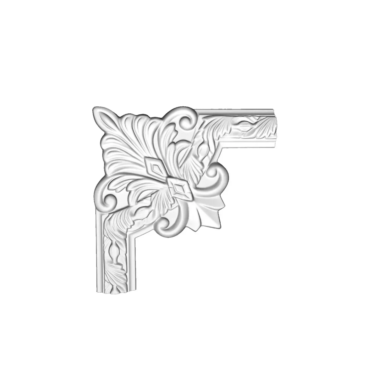 Кутовий елемент молдингу поліуретановий Gaudi Decor CF 620B, фото 1