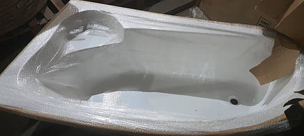 Акрилова кутова ванна 150*100*55 см (в комплекті опора та фронтальна панель) лівобічна, фото 2