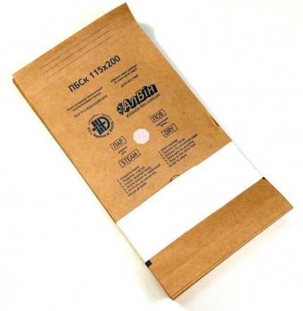 Крафт-пакети коричневі 115х200 мм (100 шт/уп), ТМ АлВін