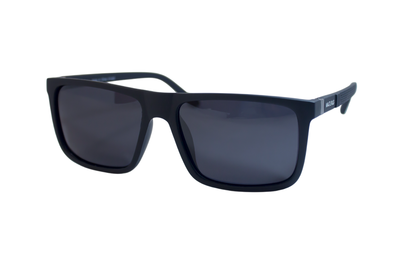 Сонцезахисні окуляри, чоловічі matrix polarized з поляризацією, чорні матові P1934-1