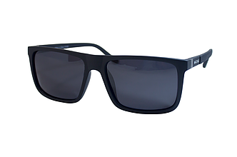 Сонцезахисні окуляри, чоловічі matrix polarized з поляризацією, чорні матові P1934-1, фото 1