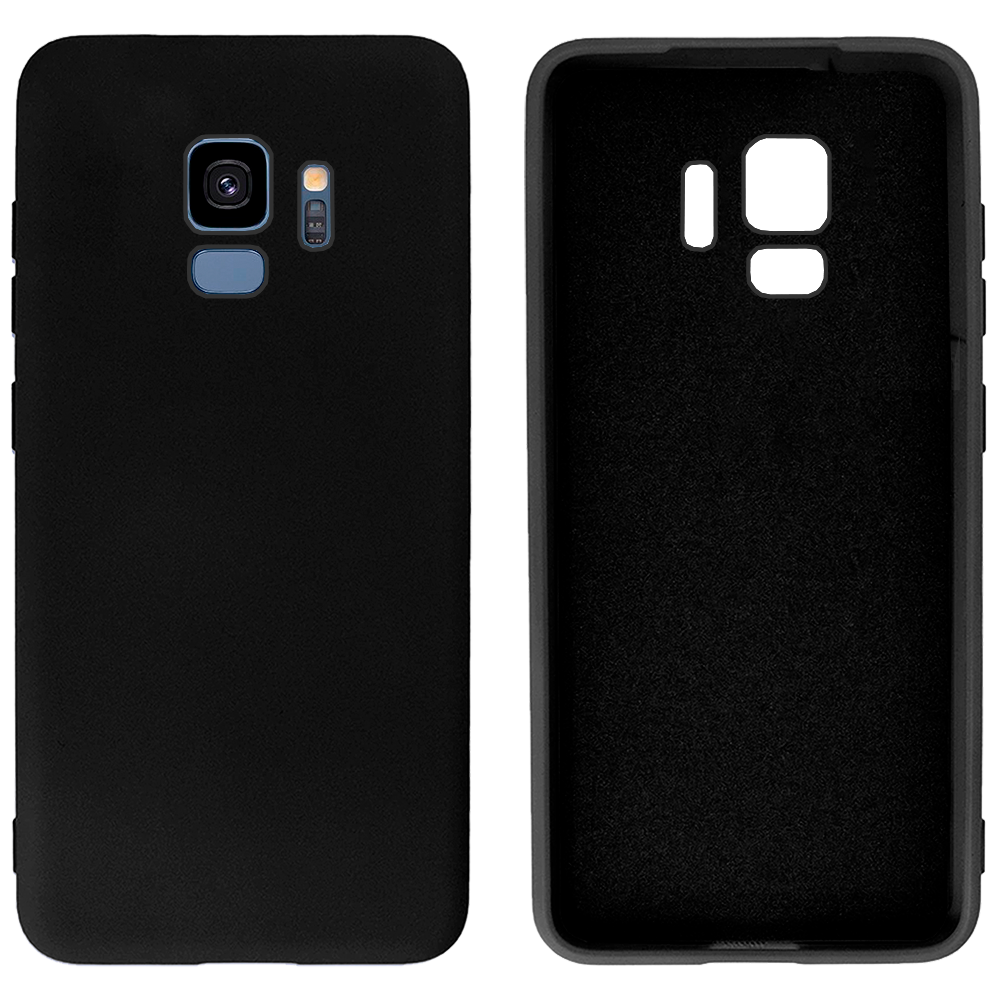 Чохол Silicone case Camera Protective для Samsung S9 (03) чорний Black