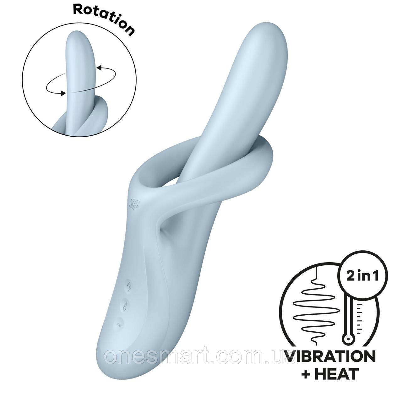 Вибратор Satisfyer Heat Flex 4 з підігрівом для жінок для стимуляції та задоволення, фото 1