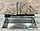 Багатофункціональна кухонна мийка Kroner Platinum Handmade Brushed Silver SP7545LB, фото 4