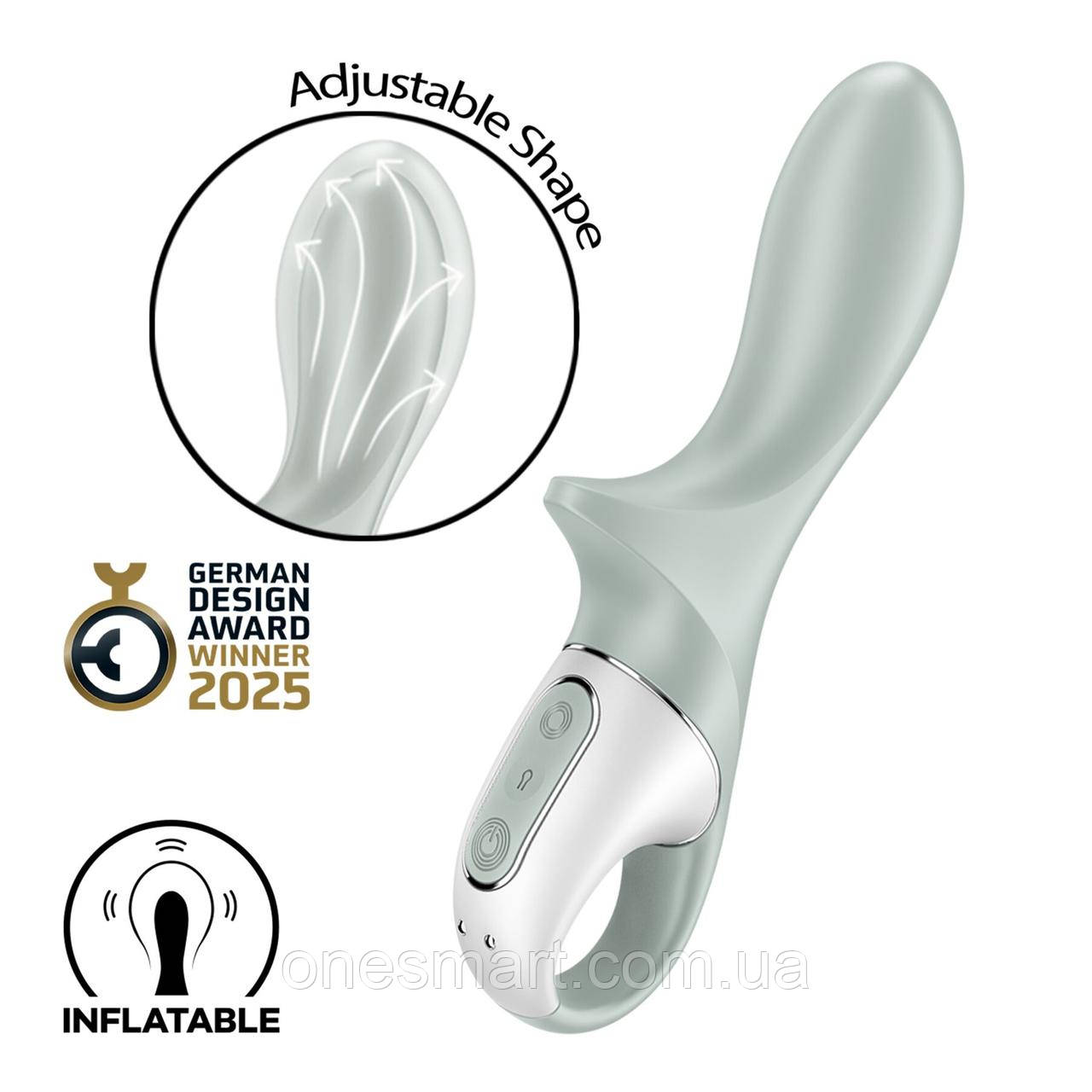 Вибратор Satisfyer Air Pump Booty 3 анальний стимулятор для задоволення та розслаблення з регульованим накачуванням, фото 1