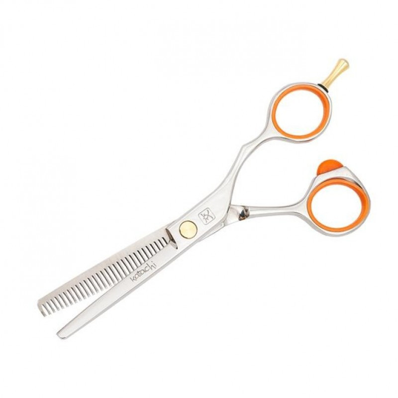 Ножиці Katachi Ergonomic для стриження волосся філірувальні (Розмір 6,0), фото 1