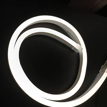 Неон LED 220V білий 5000K – комплект 1 м з адаптером