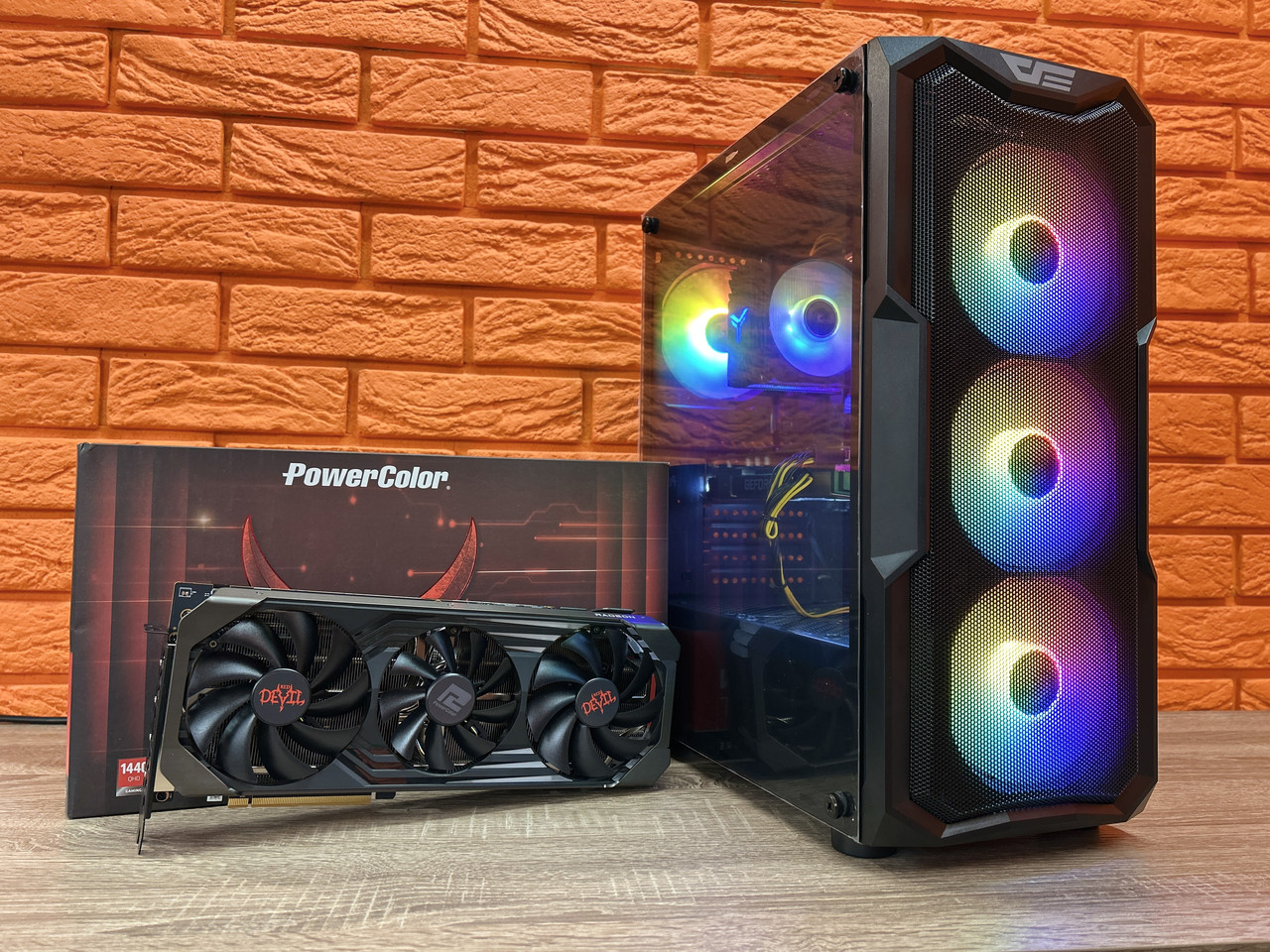 Ігровий комп'ютер Prologix/DarkFlash, AMD Ryzen 5 5500 4.2GHz, DDR4 16ГБ, NVME 512GB, RX 6700XT 12GB