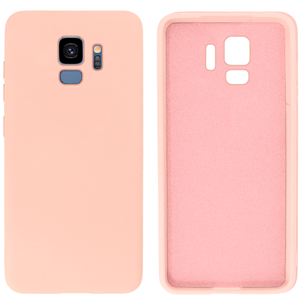 Чохол Silicone case Camera Protective для Samsung S9 (18) пудра Pink Sand