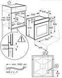Духовка електрична ELECTROLUX EOF3H50BK, фото 3