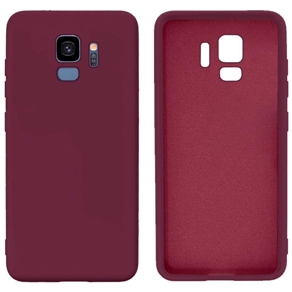 Чохол Silicone case Camera Protective для Samsung S9 (23) марсала Marsala