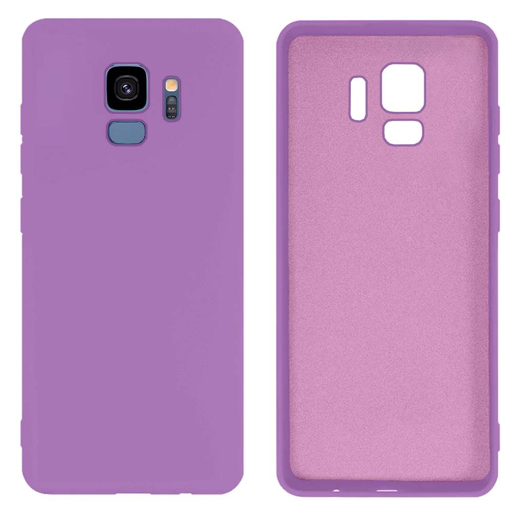 Чохол Silicone case Camera Protective для Samsung S9 (24) чорничний Blueberry
