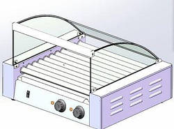 ЗАХИСНИЙ ЕКРАН ДЛЯ ГРИЛЮ "ХОТ-ДОГ" HURAKAN HKN-GW9M НА 9 РОЛИКІВ