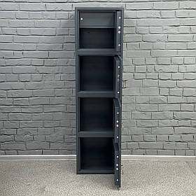 Офісний сейф CБП-1600/4 антрацит сірий: 4 секції, для документів, каса, 160x44x36 см, 71,3 кг