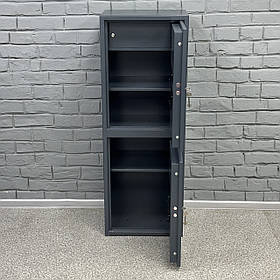 Офісний сейф CБП-1220/2 антрацит, для документів та грошей, 122x44x36 см, з касою