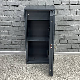 Офісний сейф CБП-880 антрацит, 88х44х36 см, для документів та грошей, з касою та полицею